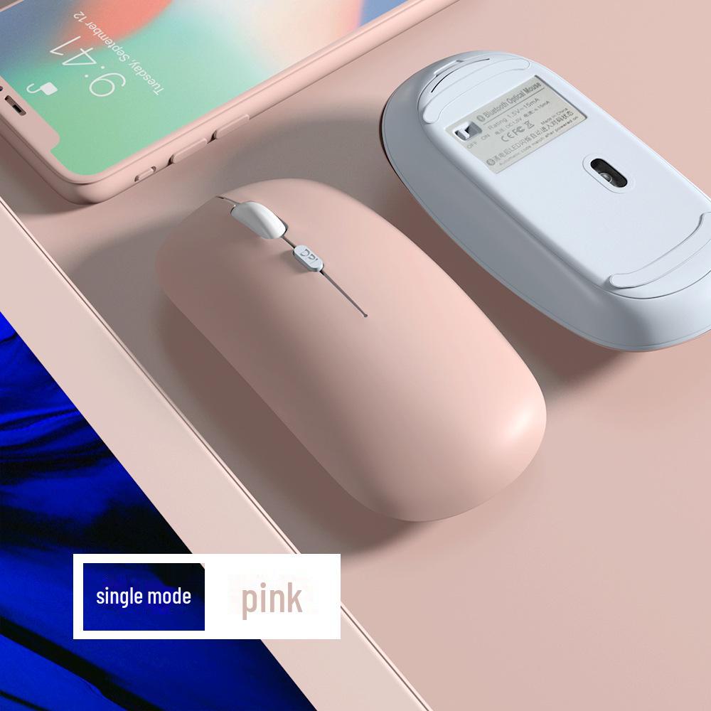Silent Wireless Dual-Mode Bluetooth Mouse for iPad, Lenovo, Huawei, Tablets, and Computers