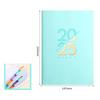 2026 Custom Printed Paper Classic Design Business Agenda Top Pu Leather Diary Hardcover Journal Planner Notebook with Pocket