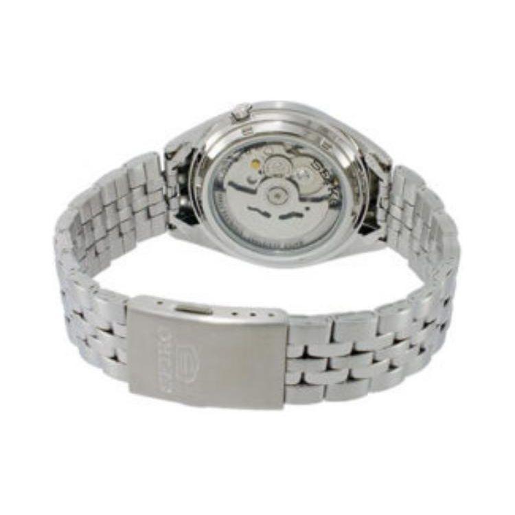 Seiko 30M Waterproof Automatic Mechanical Movement Stainless Steel Watch 37Mm White Dial Unisex watches SNKL17K1