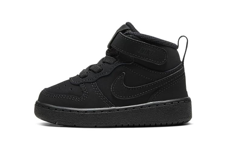 

Nike Court Borough 2 Mid 2 Slip Resistant Cushioning Abrasion Resistant High top Toddler Shoes Black Infant And Toddler CW5869-001 27