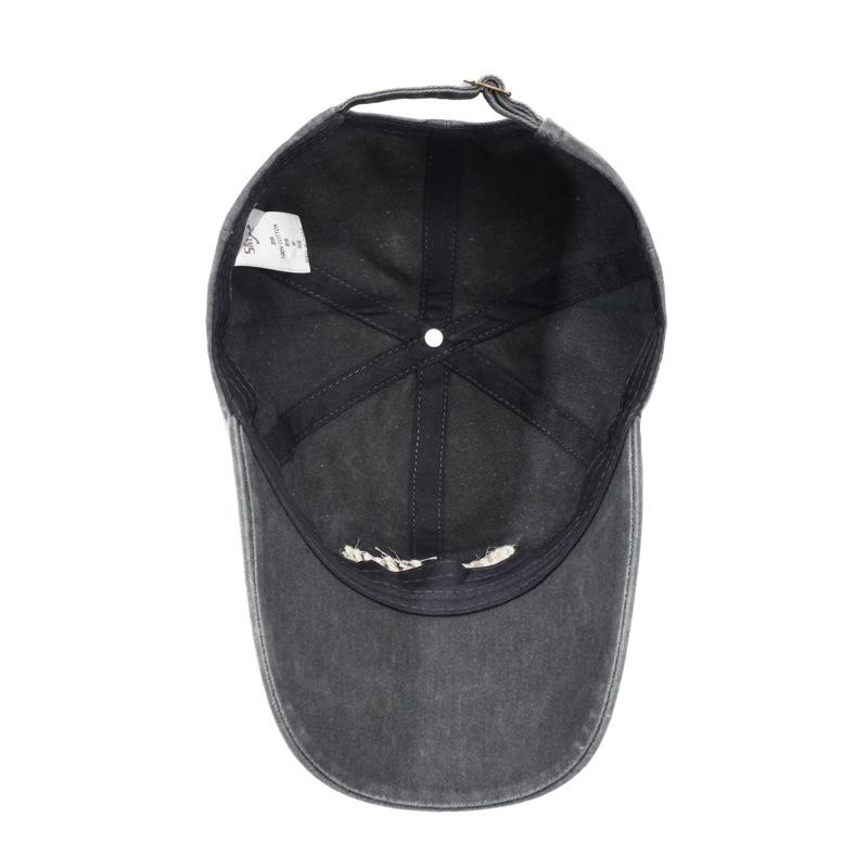 Retro Baseball Cap Men'S And Women'S Spring And Autumn Sports Casual Hat Personalized Street Washed Sunshade Cap