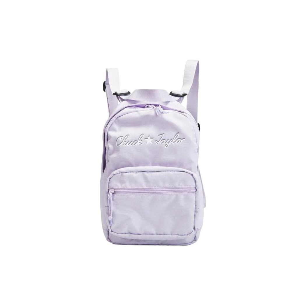 Converse Letter Fashion Casual Printed Polyester Backpack Unisex Backpack Purple 10023816-A05 Purple