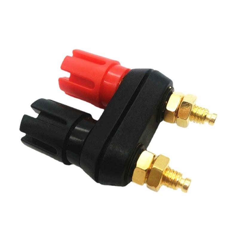 1PC Banana Plugs Couple Terminals Red Black Connector Amplifier Terminal Binding Post Banana Speaker Plug Jack