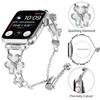 Metal Band for Apple Watch Series 11 10 42mm/9 8 7 41mm/SE3 SE2 SE 6 5 4 40mm/3 2 1 38mm Heart Clover Decor Watch Strap