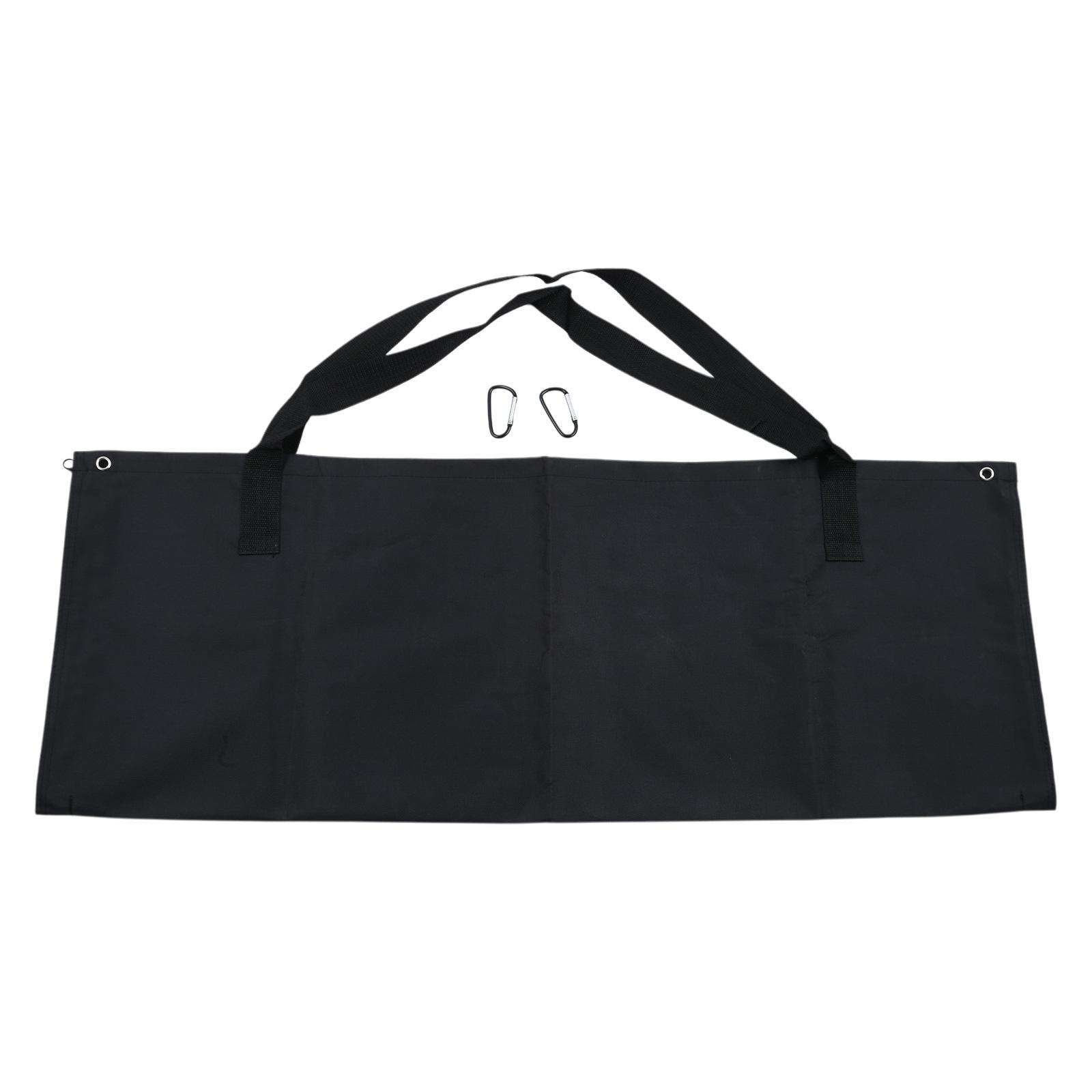 Multipurpose Garden Debris Bag Oxford Cloth Yard Waste Bag Wear Resistant Grass Catcher with Reinforced Carry Handles 1 чёрный