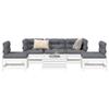 VidaXL Garden Lounge Set 6 Pcs White Solid Pine Wood 3250721