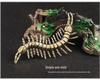 Antique Replica Chinese Centipede Brass Sculpture: Solid Copper Hundred-Legged Worm Tea Pet Handicraft