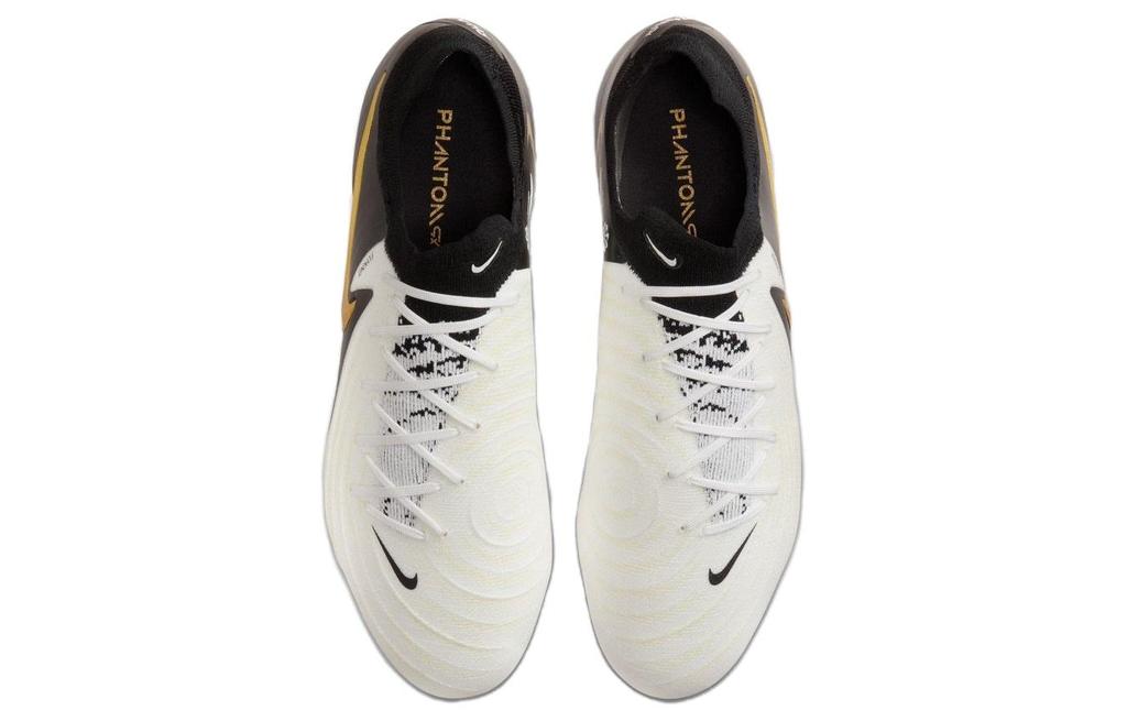 Nike Fashion HG Hard Ground Cushioning Slip Resistant Abrasion Resistant Lightweight Soccer Shoes Men's Black White FJ2555-100