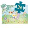 DJECO Silhouette Puzzle Princezna jara Puzzle Girl Fairy 36dílný dárek Roztomilý interiér Montessori 4 roky staré Vánoce (DJ07238)