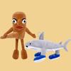 Tungtungtung Sahur Italian Brain Rot Animals Telalaero Telala Shark Anime Plush Plushie Peluches Stuffed Dolls Toy Gifts Plush