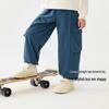 Minibala Kids' Spring/Autumn Straight-Leg Casual Cargo Pants