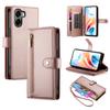 For Oppo A6x 5G / A6x 4G Leather Case Zipper Pocket Wallet Phone Cover with Straps