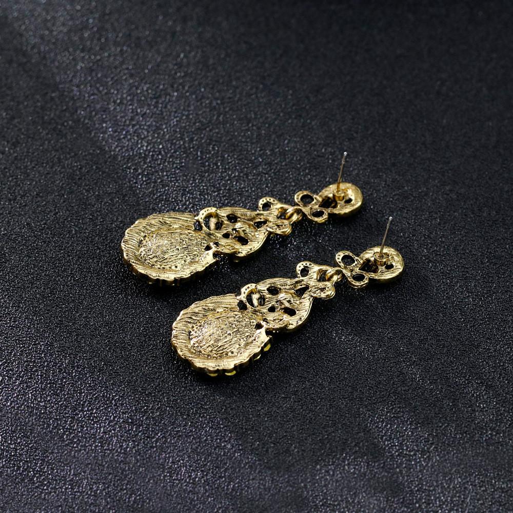 Danbi Huabi Water Drop Earrings With Cubic Zirconia For Women Fashion Accessory