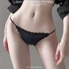 Seamless Japanese Lace Trim Low Waist Ice Silk Thong for Women - Plus Size Available