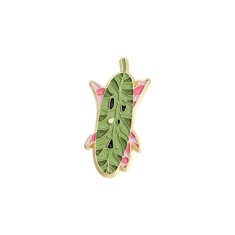 

Cartoon Game Elf Enamel Pins Custom Leaf Spliced Fox Octopus Brooches Lapel Badges Animal Plant Jewelry Gift for Friends