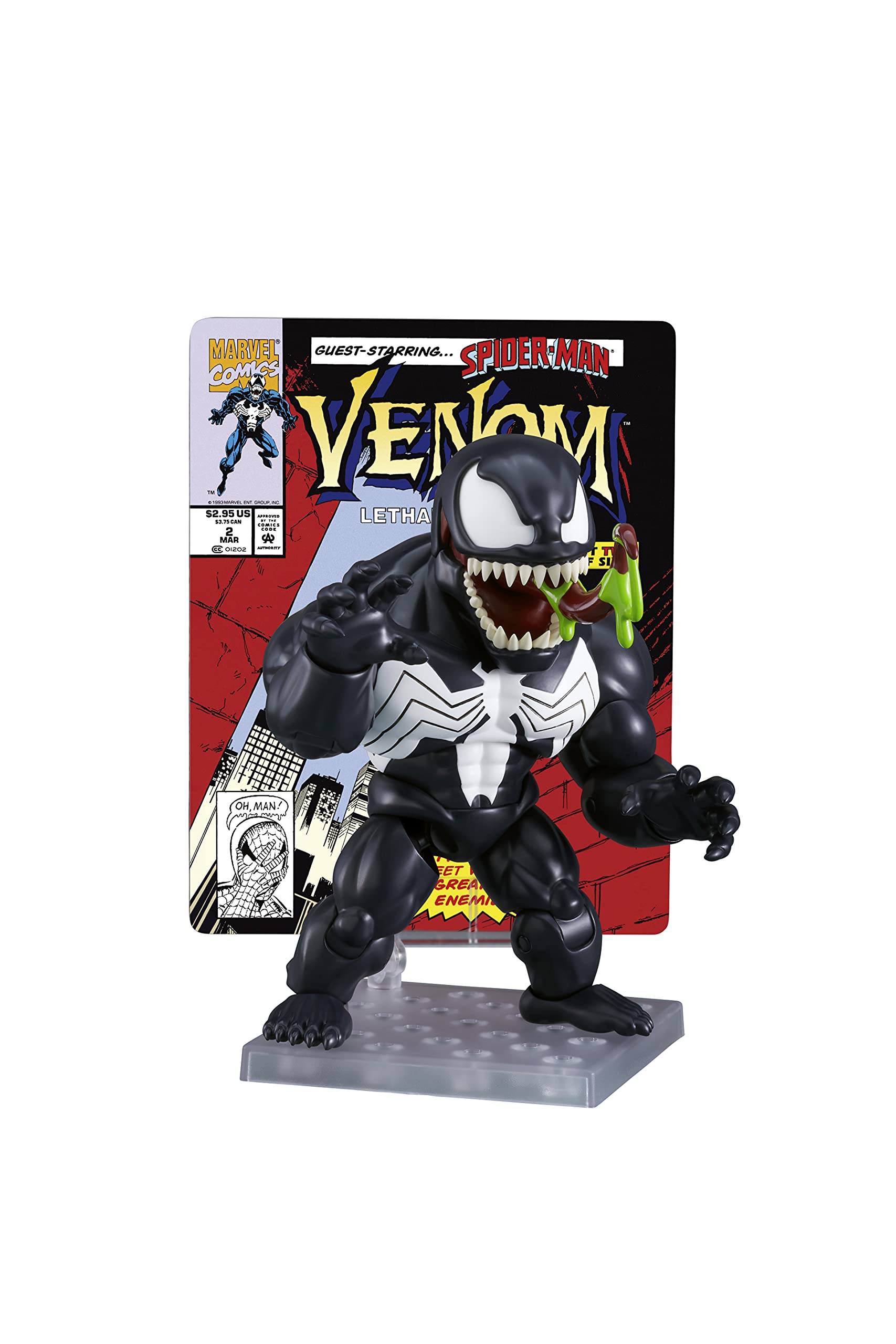 

Нендороид Marvel Comics Venom немасштабированная, полностью подвижная, окрашенная из ABS и ПВХ [бонус Amazon [специальный фоновый лист] включен]