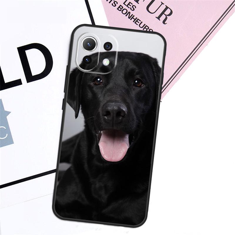 Black Labrador Dog Case For POCO M6 Pro X6 X3 X4 X5 F3 F4 F5 M5s Xiaomi 13 14 13T Pro 11T 12T 12 Lite Cover