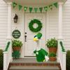 St. Patrick's Day Clover Porch Goose Clothing Set for Party Courtyard