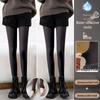 Waterlight High Waist Fleece-Lined Nude Stockings for Women - Thick, Natural Flesh Color Pantyhose for Spring, Autumn, Winter
