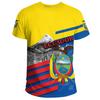 Hip Hop T Shirts Men Women Ecuador Flag Casual Tee Shirt Ecuadorian National Emblem 3D Printed Breathable Short Sleeve Gym Tops