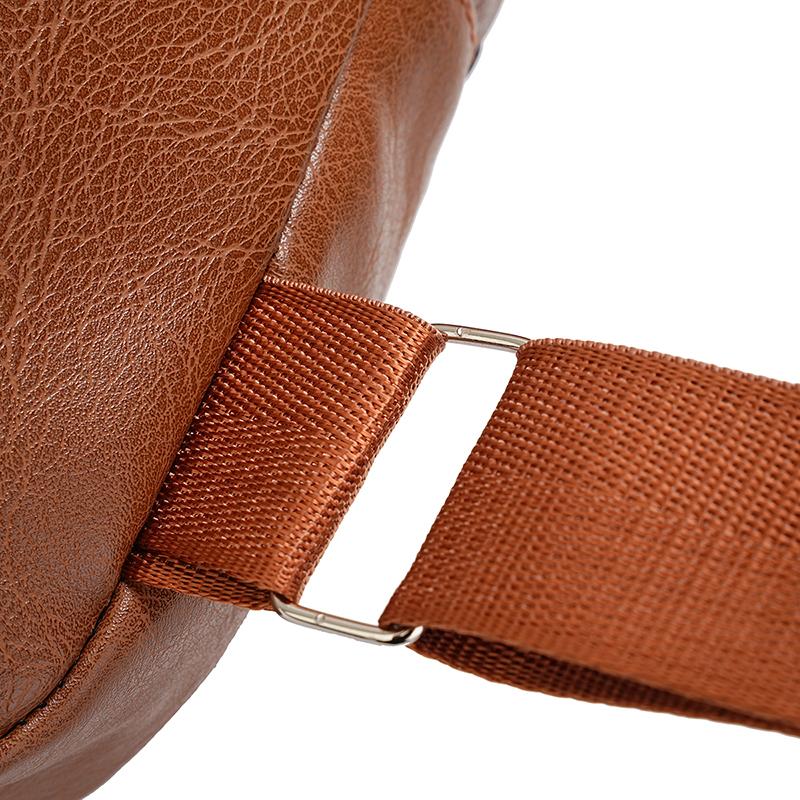 PU Chest Bag Men's Outdoor Shoulder Bag Crossbody Bag