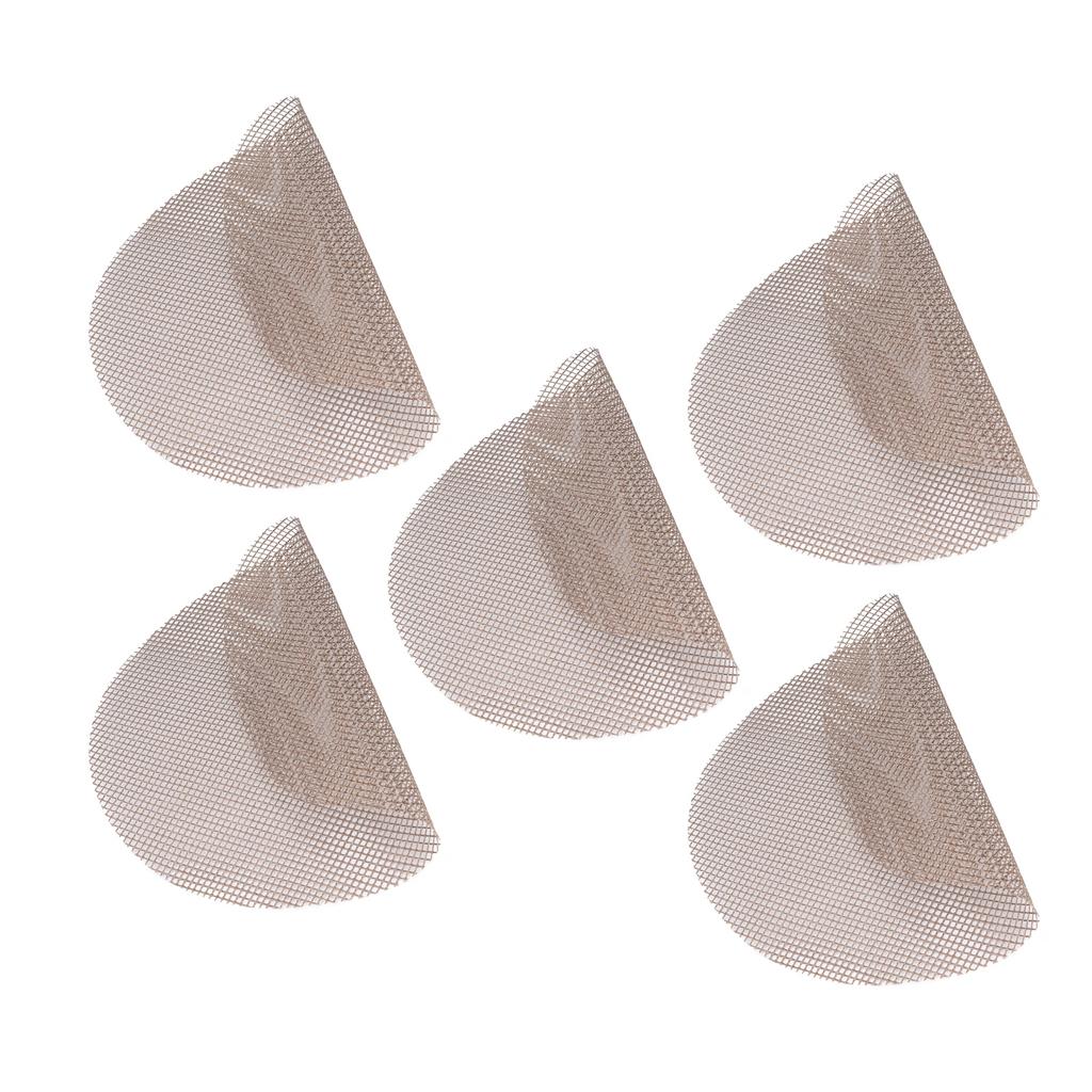 5 Stück Hochtemperaturbeständige Barbecue Runde Matte Wiederverwendbar Antihaft BBQ Grillrost Scheibe Pizza