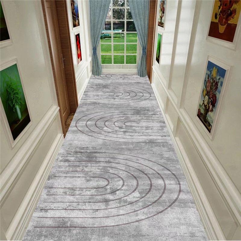 Modern Design Aisle Carpet Long Runner Hotel Entrance Hallway Corridor Stair Non Slip Mat Bedroom Bedside Rugs for Living Room