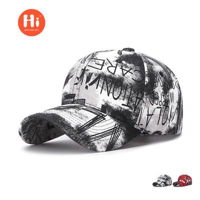 European and American Style Graffiti Cloth Personalized Baseball Cap Unisex Street Trend Painted Sun Hat