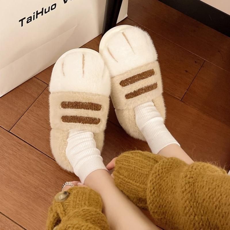 

Модные женские плоские хлопковые ботинки Зимняя новая мода Круглый носок Глубокий вырез Плюшевая мягкая подошва Нескользящая обувь с низким верхом 36