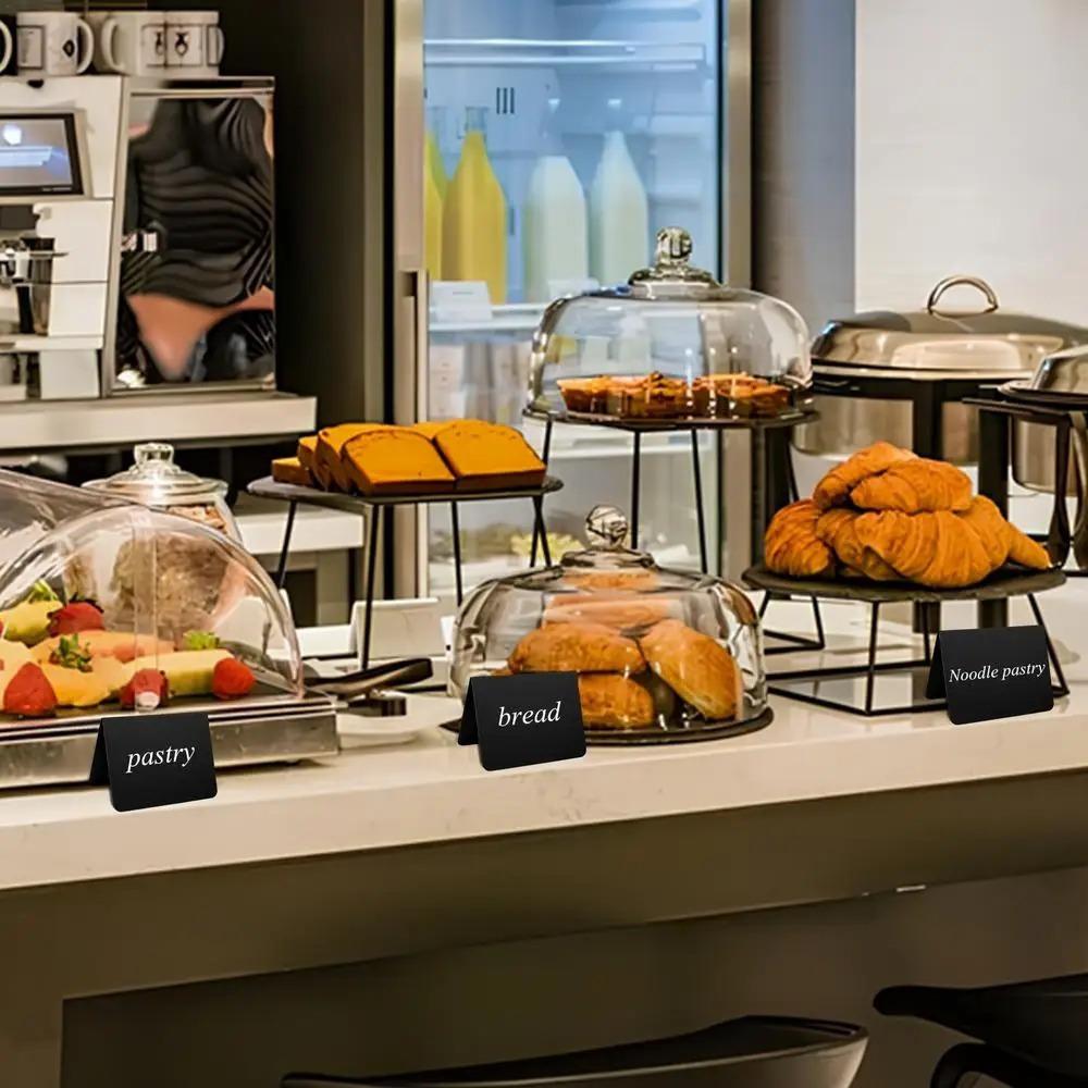 12Pcs/Pack Mini Chalkboards Rectangular Blackboard Double Sided Chalkboards Wedding Birthday Party Home Decor Sign Message Board