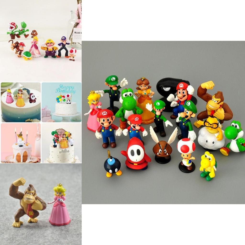 Amazing Super Mario Bros Action Figures Toys Perfect For Cake Decoration Collectibles And More