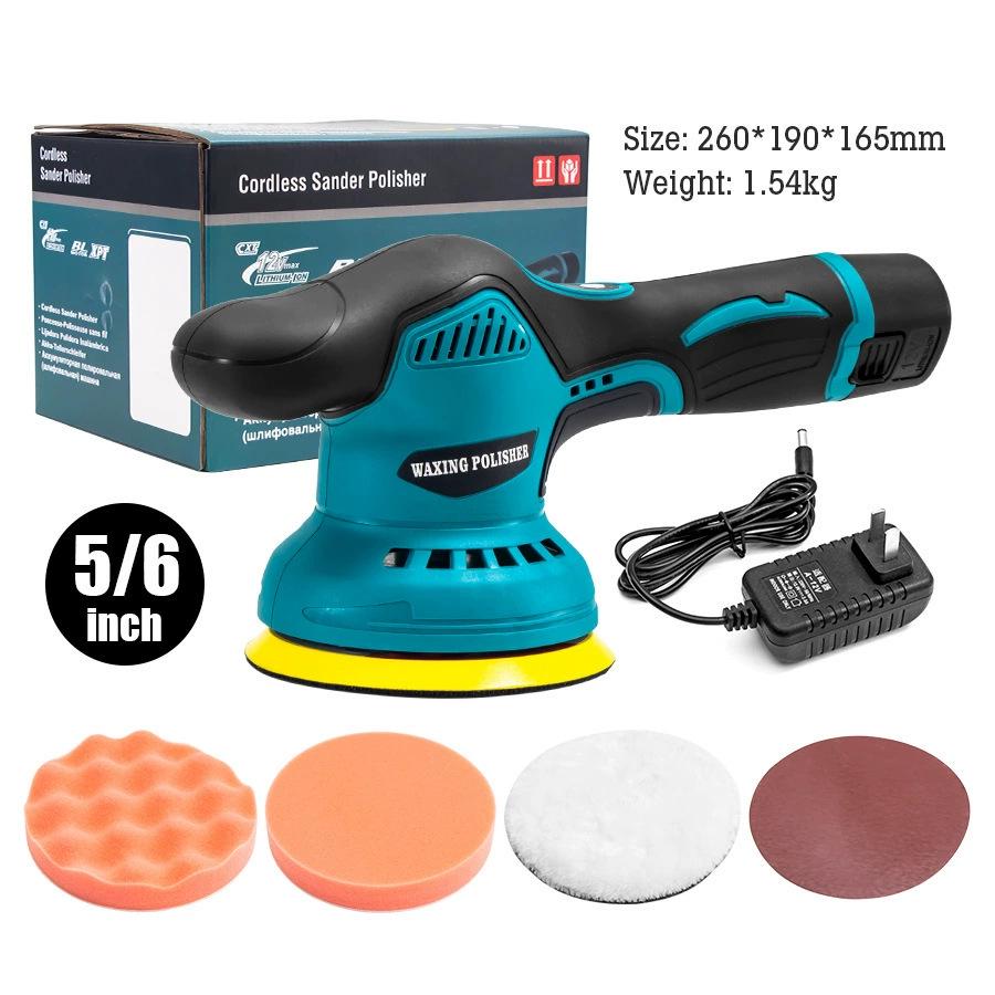 12V Wireless Handheld Polisher/Grinder: Variable Speed Car Waxer & Seam Cleaner