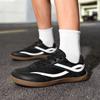 Men Barefoot Casual Flats Women Driving Shoes Unisex Black Wide Head Walking Shoes Couple Yoga Fitness Shoes Large Size