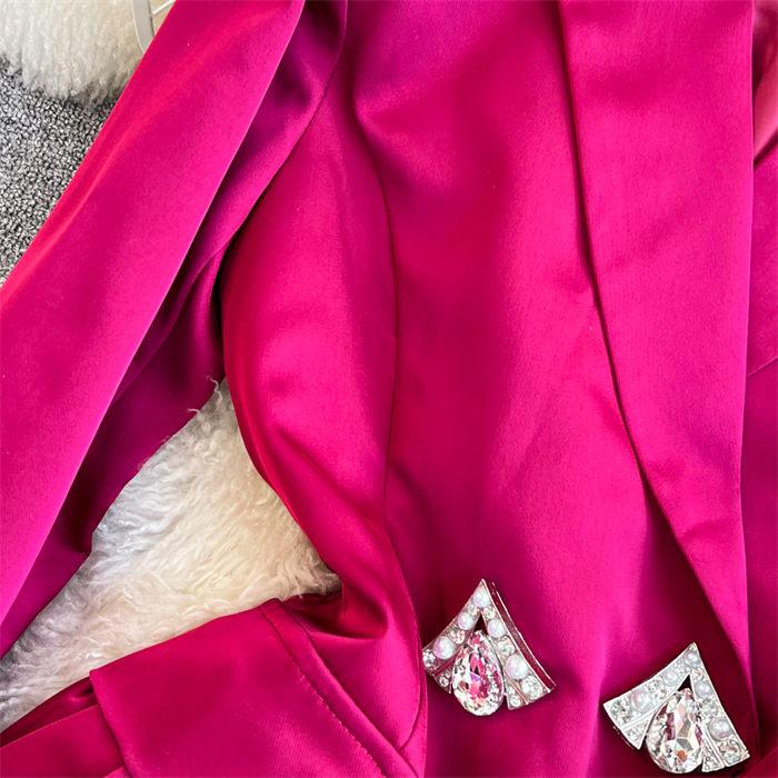 Осенне-зимнее платье-блейзер во французском стиле Хепберн — фото 6