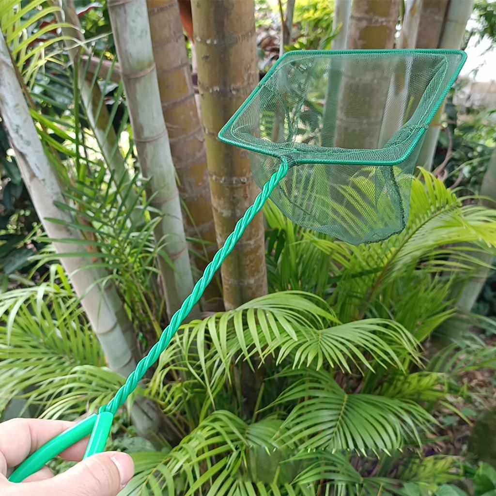 Portable Fishing Net Aquarium Fish Tank Catching Fish Landing Floating Filter Pond Pool Leaves Skimmer Net 3/4/5/6/8/10/12 Inch