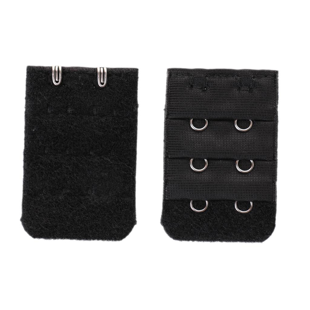 10 Pieces Bra Extender Women Extension Back Strap Clips Nylon Soft