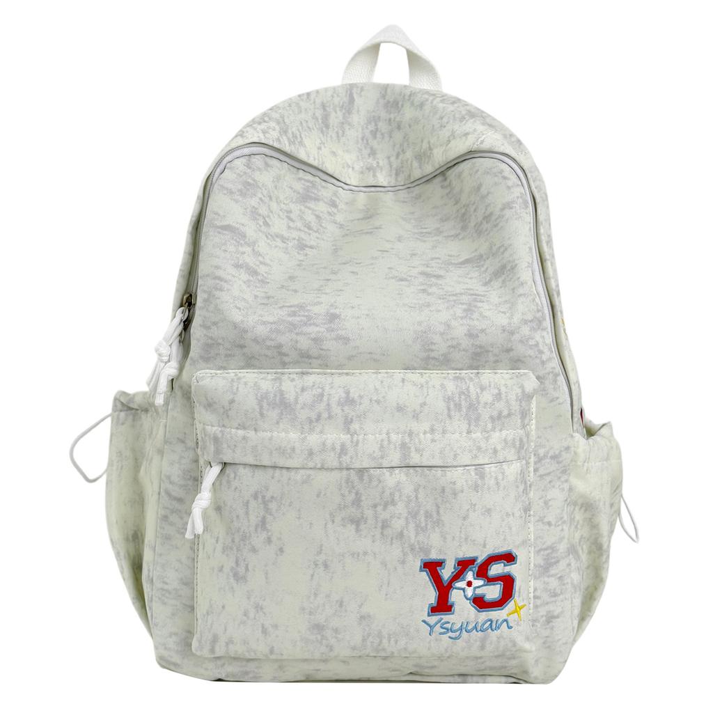 Schoolbag American College Trendy Cool Embroidered Alphabet Backpack Middle and High School Students Commuting Light Casual Versatile Backpack
