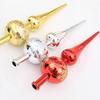 Christmas Decorations Tree Plastic Toppers Ornaments Gourd Shape Decorative Party Supplies Christmas Tree Accessory