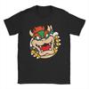 Super Marios Bros Bowser Big Koopa Breakout T Shirt Unisexs  Cotton TShirts O Neck  Tee Shirt Short Sleeve Clothing Plus Size