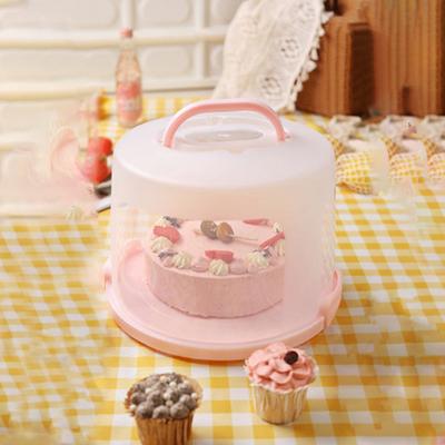 Cake Carrier with Lid And Handle Portable Cupcake Stand for 10-inch Cake Cupcake Holder Pie Muffin Pizza Transport Container Cake Box