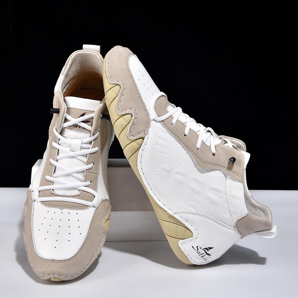 Größe 48 Handgefertigte Spaltleder Freizeitschuhe Herrenstiefel Bequeme Stiefeletten für Herren Schuhe Mokassins Herren Ballerinas