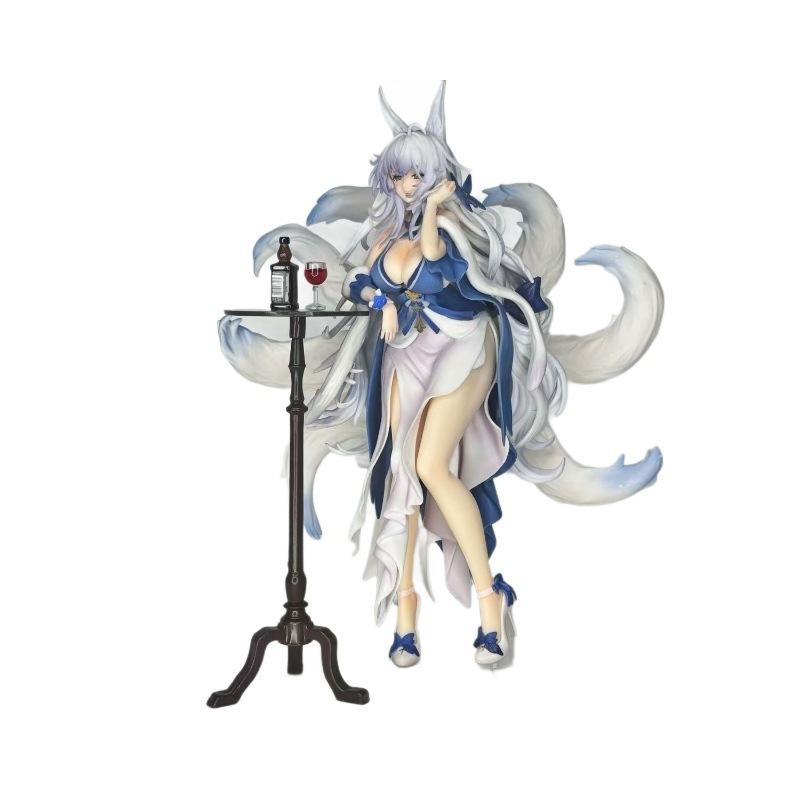 Blue Archive Shinano Obscure Moon Ten Nights Dress Gk Figure Pvc Abs 28.5cm Anime Girl Model Statue Desktop Decor For Collectors