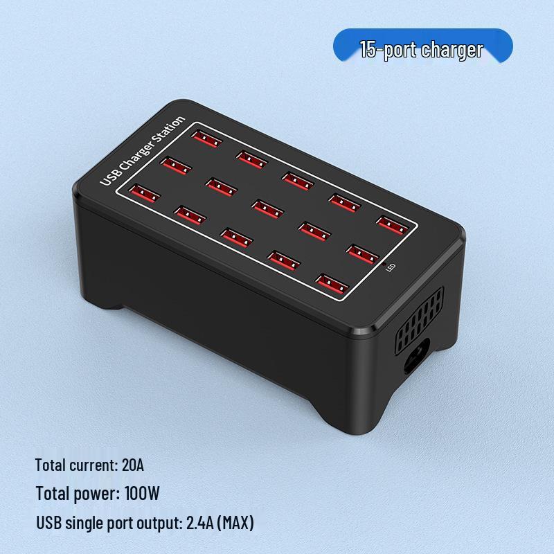 Multi-Port USB Fast Charger: Smart Desktop Charging Station for Multiple Devices