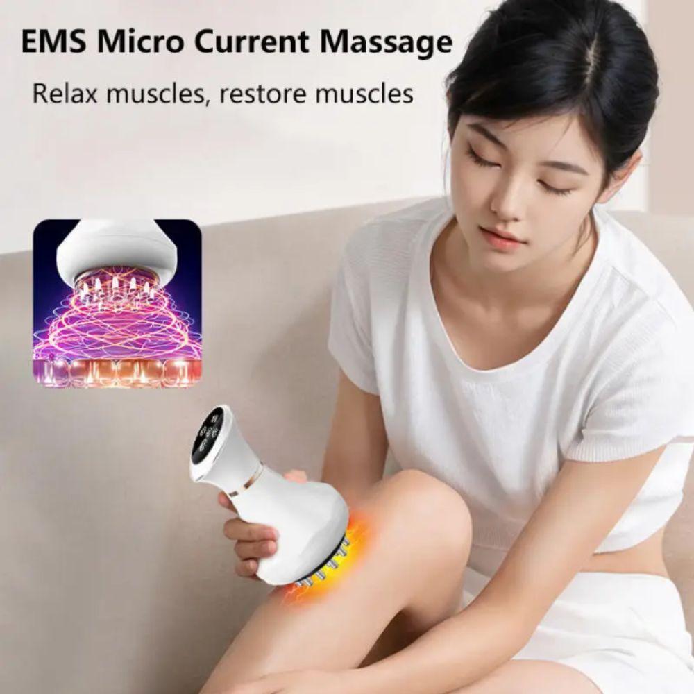 Electric Rechargeable Unblocking Massage Device Abdominal Massage Instrument  Cupping Apparatus