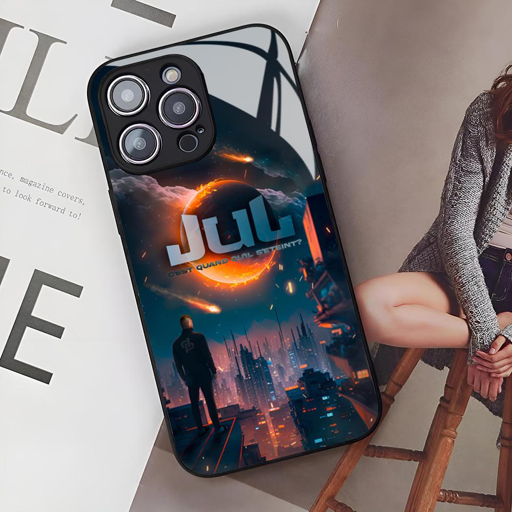 

Julien Mari Jul New High-End Phone Case for Iphone 17 Air 16 15 14 12 11 13 Pro Max Mini Se Puls glass Cover iPhone 13 mini