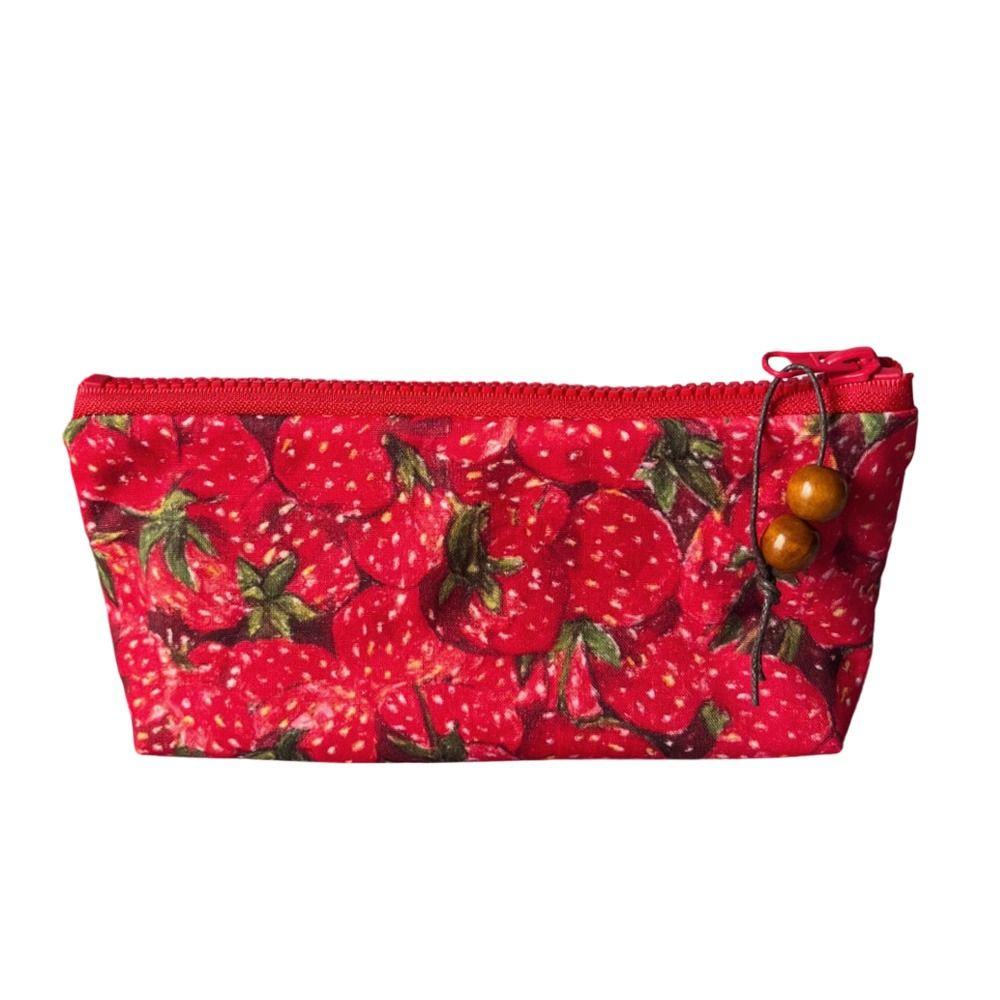 Zipper Design Pencil Case Large Capacity Makeup Pouch Trendy Pen Bag Gift