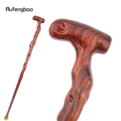 Rote Baumrebe Holz Einzelfuge Mode Gehstock Dekorativer Cospaly Stock Halloween Streitkolben Krücke Spazierstock Krummstab 93cm