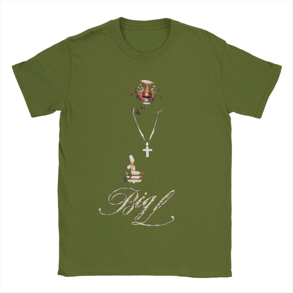 Men Big L T Shirt  100% Cotton Clothes Unique Short Sleeve Crewneck Tee Shirt New Arrival T-Shirts