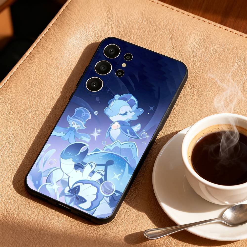 Genshin Impact Fennina Phone Case For Samsung S26,S25,24,23,22,30,21,10,9,Ultra,Plus,Lite,Black Soft Case