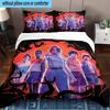 Stranger Eleven Upside Down 3PCS Bedding set,Ideal for1pc Duvet Cover And 2pcs Pillowcases Perfect for Christmas gift,Ideal for Bedroom, Dormitory